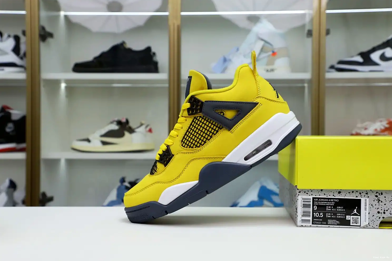2021 JORDAN RETRO 4 JORDAN 'LIGHTNING' Kimikick AIR AIR 0514
